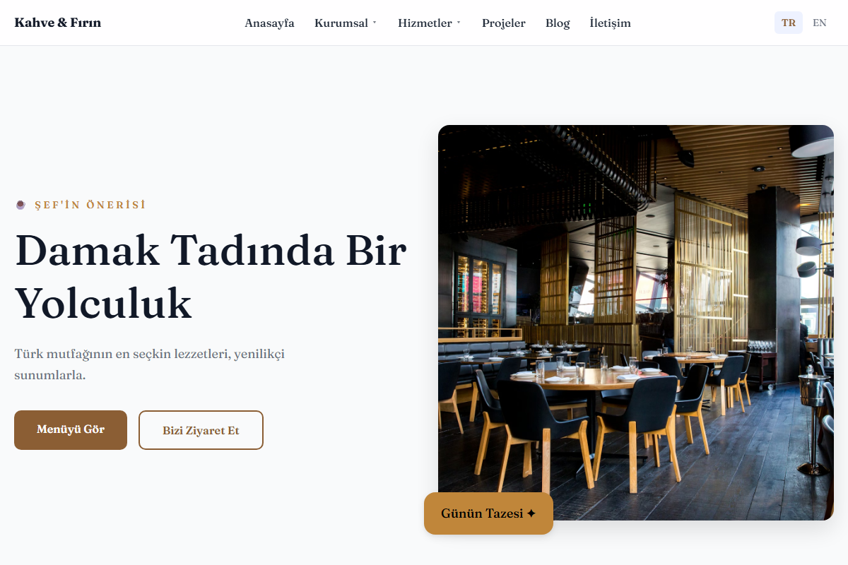 Kahve & Fırın teması