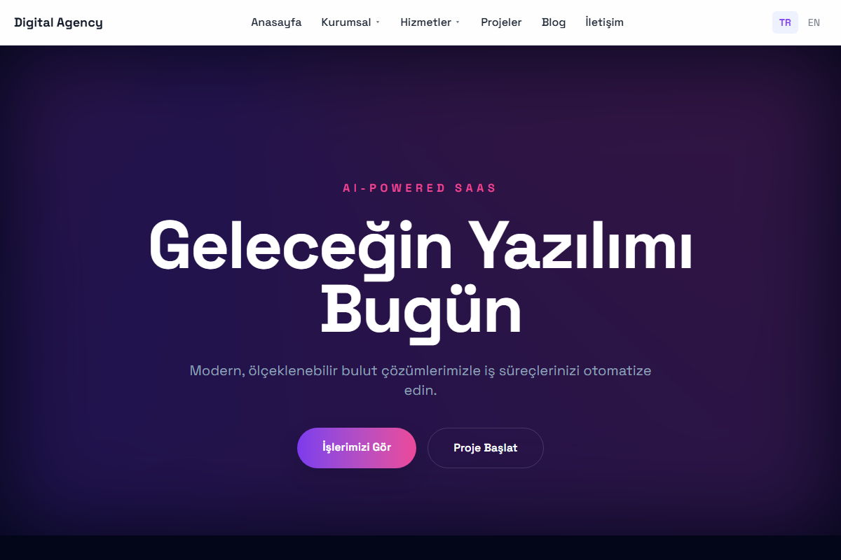 Digital Agency teması