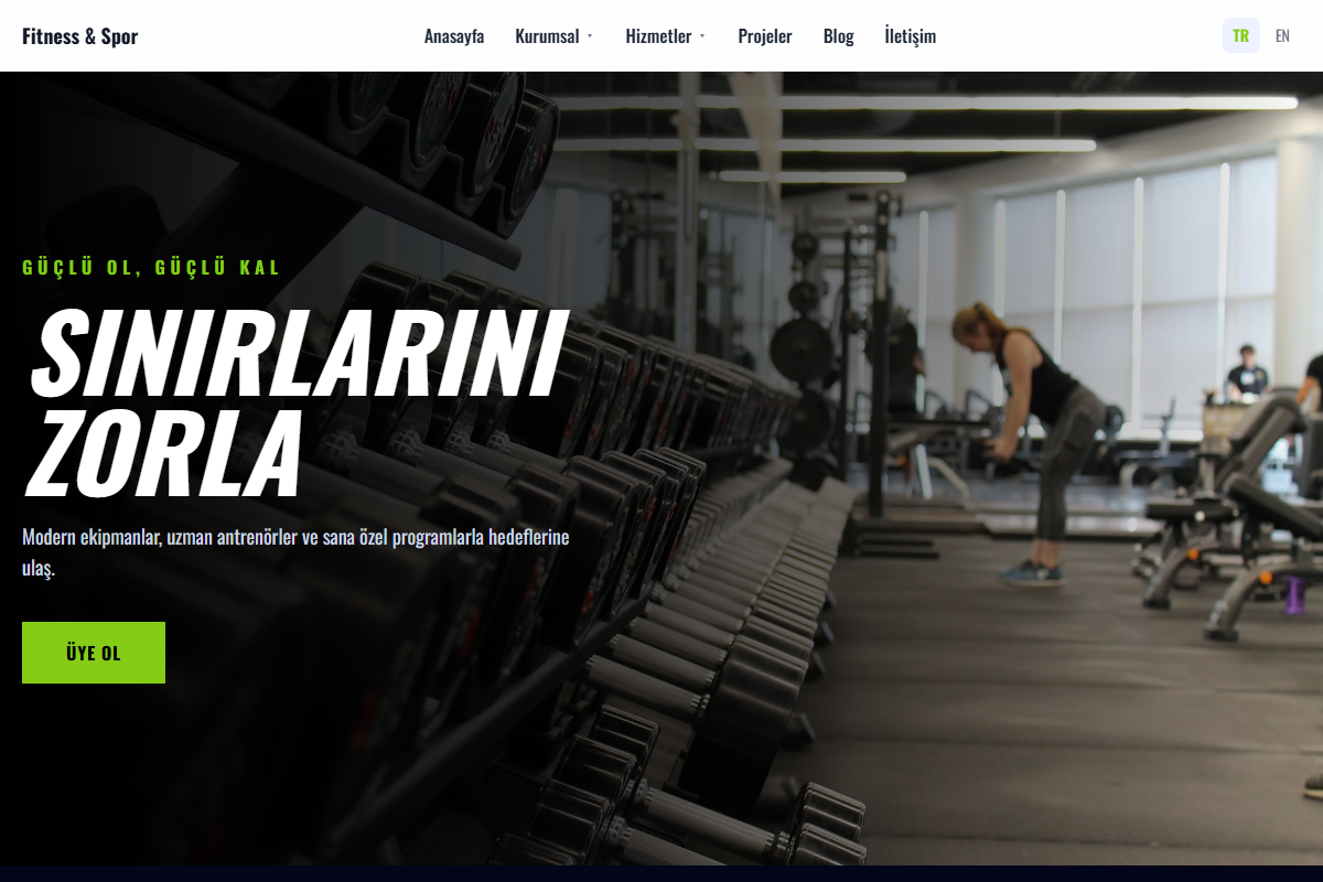 Fitness & Spor teması