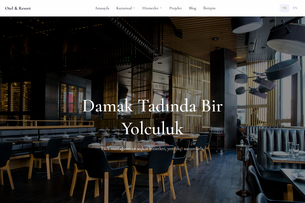 Otel & Resort teması