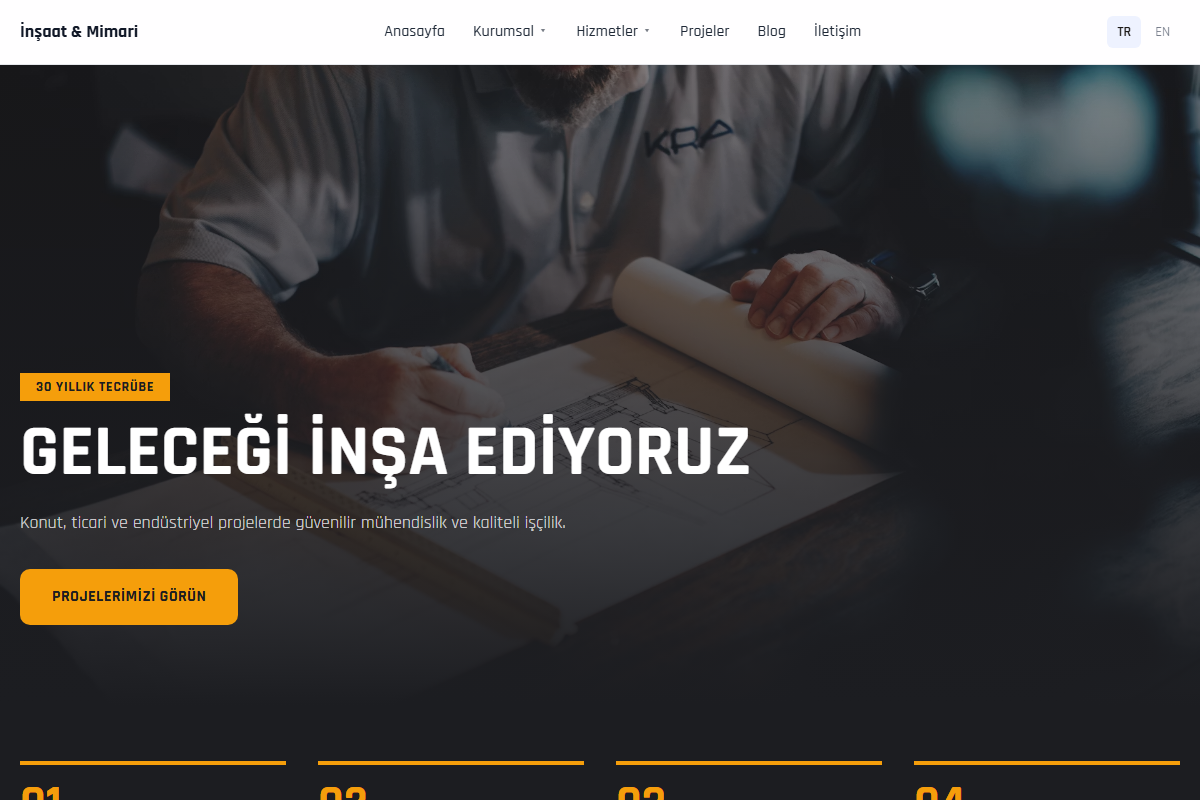 İnşaat & Mimari teması