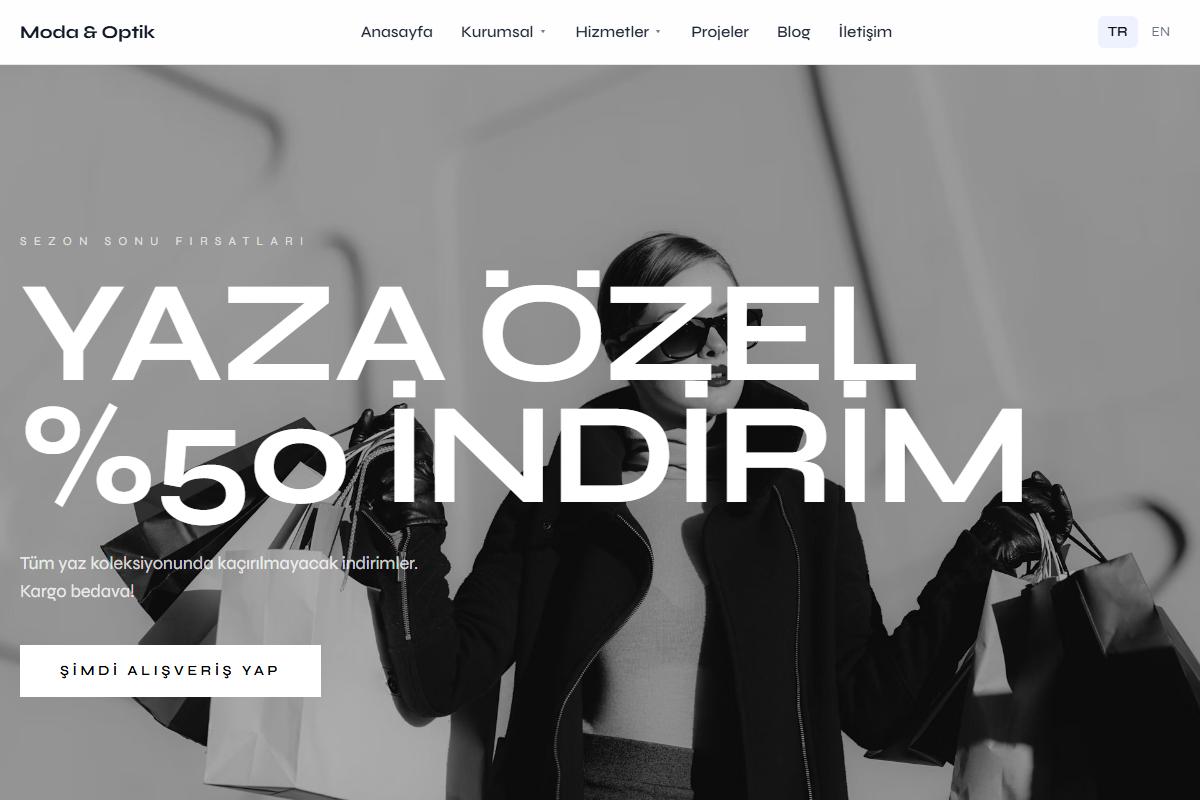 Moda & Optik teması